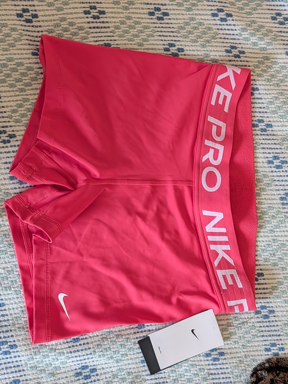 Nike Pink Pro Logo Women's Bike Shorts